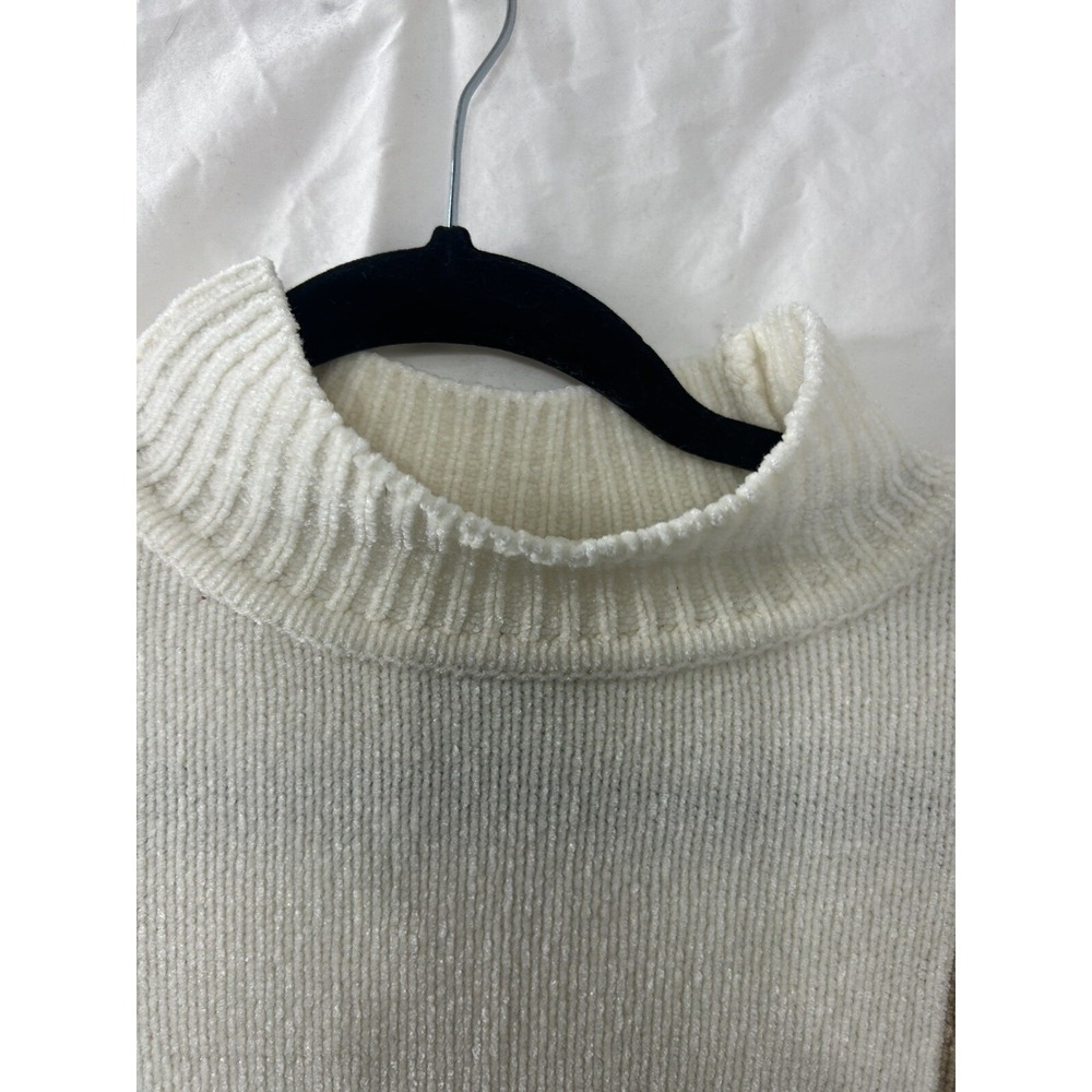 Classic Elements Patchwork Mock Neck Sweater Wome… - image 3